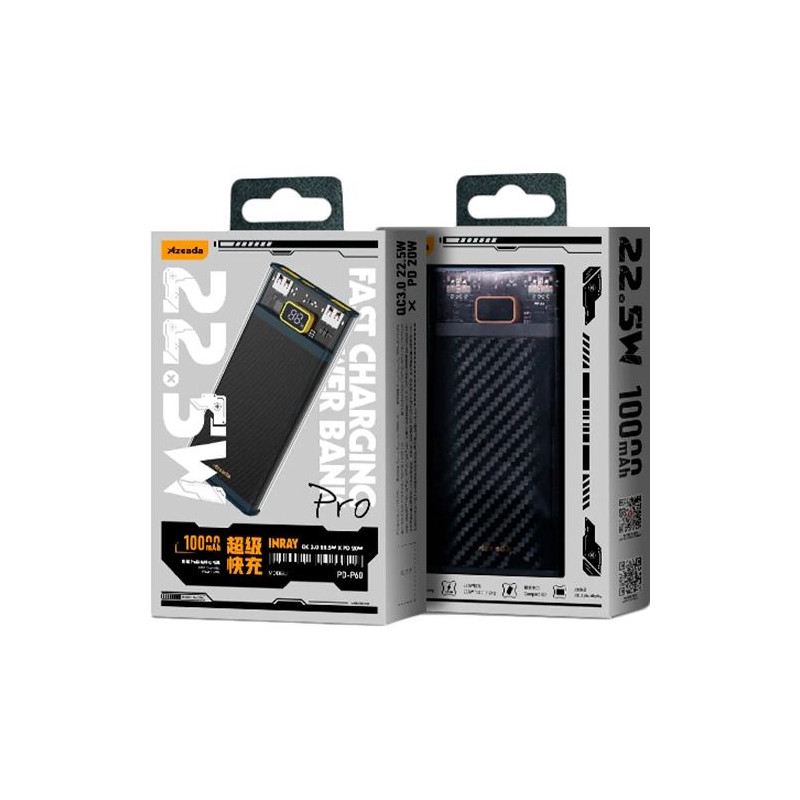 Універсальна мобільна батарея Proda PD-P60 10000mAh Black (PD-P60-BK)