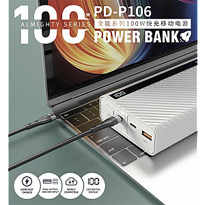 Універсальна мобільна батарея Proda PD-P106 30000mAh White (PD-P106-WH)