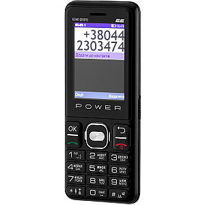 Мобiльний телефон 2E E240 2023 Dual Sim Black (688130251068)