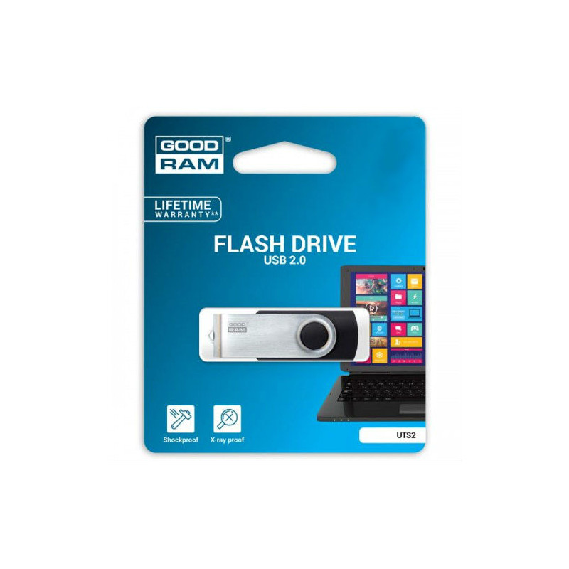 Флеш-накопичувач USB 16GB GOODRAM UTS2 (Twister) Black (UTS2-0160K0R11)
