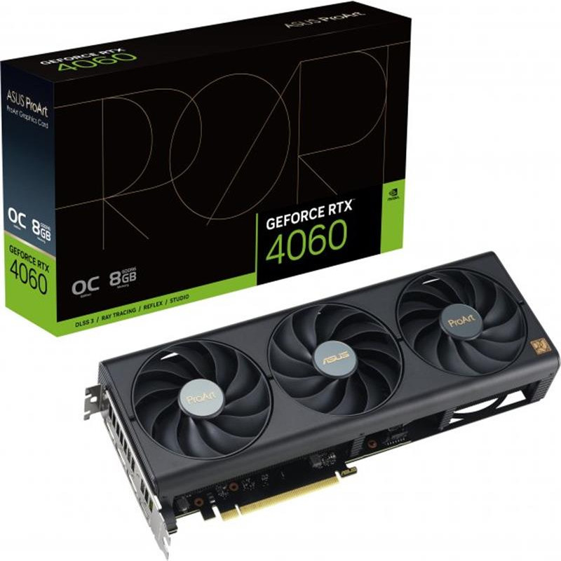 Відеокарта GF RTX 4060 8GB GDDR6X ProArt OC Asus (PROART-RTX4060-O8G)