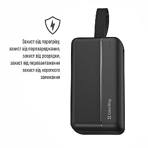 Універсальна мобільна батарея ColorWay High-power 2 30000mAh Black (CW-PB300LPC2BK-PD)
