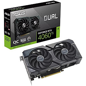 Відеокарта GF RTX 4060 Ti  16GB GDDR6 Dual OC Asus (DUAL-RTX4060TI-O16G)