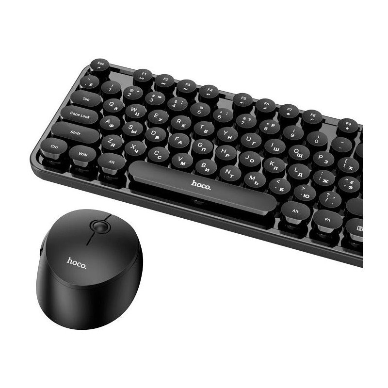Комплект (клавіатура, мишка) бездротовий HOCO DI25 Palladis Black (DI25B)