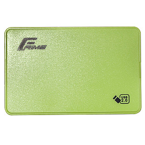 Зовнішня кишеня Frime SATA HDD/SSD 2.5", USB 2.0, Plastic, Green (FHE14.25U20)