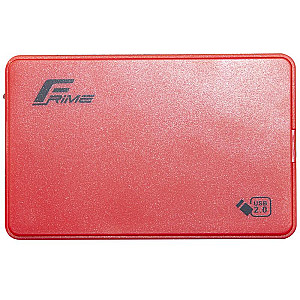 Зовнішня кишеня Frime SATA HDD/SSD 2.5", USB 2.0, Plastic, Red (FHE15.25U20)