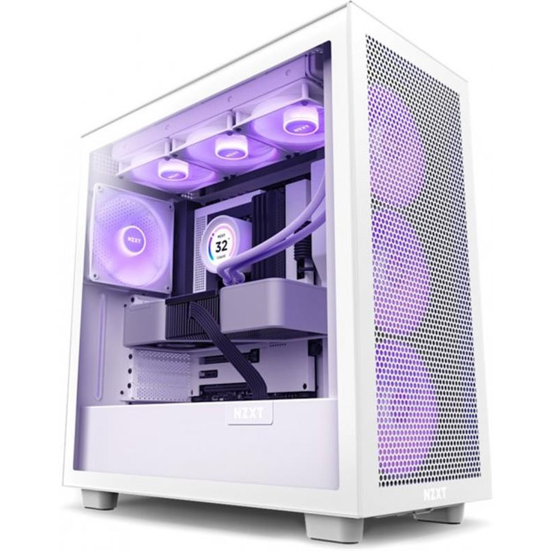 Корпус NZXT H7 Flow RGB White (CM-H71FW-R1) без БЖ