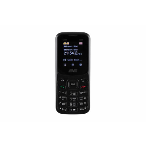 Мобiльний телефон 2E E180 2023 Dual Sim Black (688130251044)
