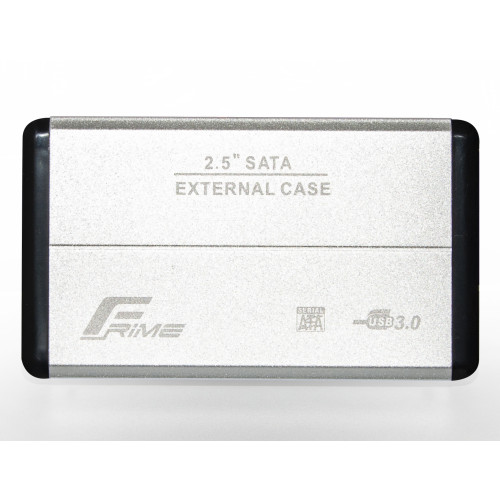 Зовнішня кишеня Frime SATA HDD/SSD 2.5", USB 3.0, Metal, Silver (FHE21.25U30)