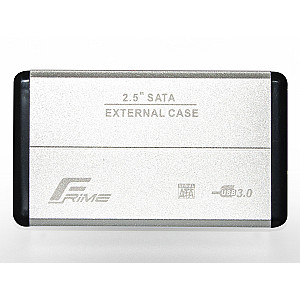 Зовнішня кишеня Frime SATA HDD/SSD 2.5", USB 3.0, Metal, Silver (FHE21.25U30)