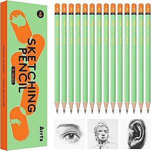 Набір олівців Arrtx для малювання HB (ADP-01HB), 14 шт (LC303595)