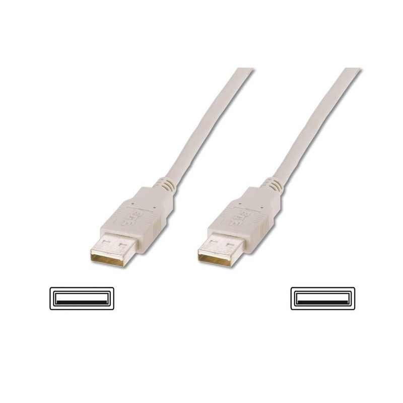 Кабель Atcom USB - USB V 2.0 (M/M), 1.8 м, white (16614) пакет