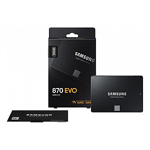 Накопичувач SSD  500GB Samsung 870 EVO 2.5" SATAIII MLC (MZ-77E500BW)