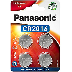 Батарейка Panasonic CR 2016 BL 4шт