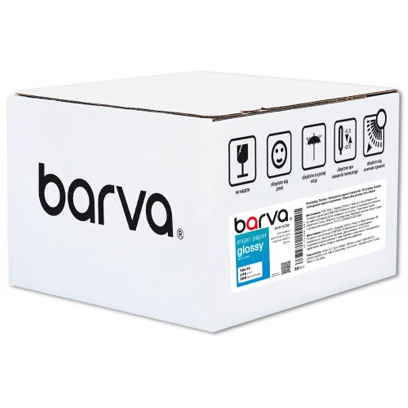 Фотопапір Barva Everyday глянцевий 230г/м2 10x15 см, 500арк (IP-CE230-227)