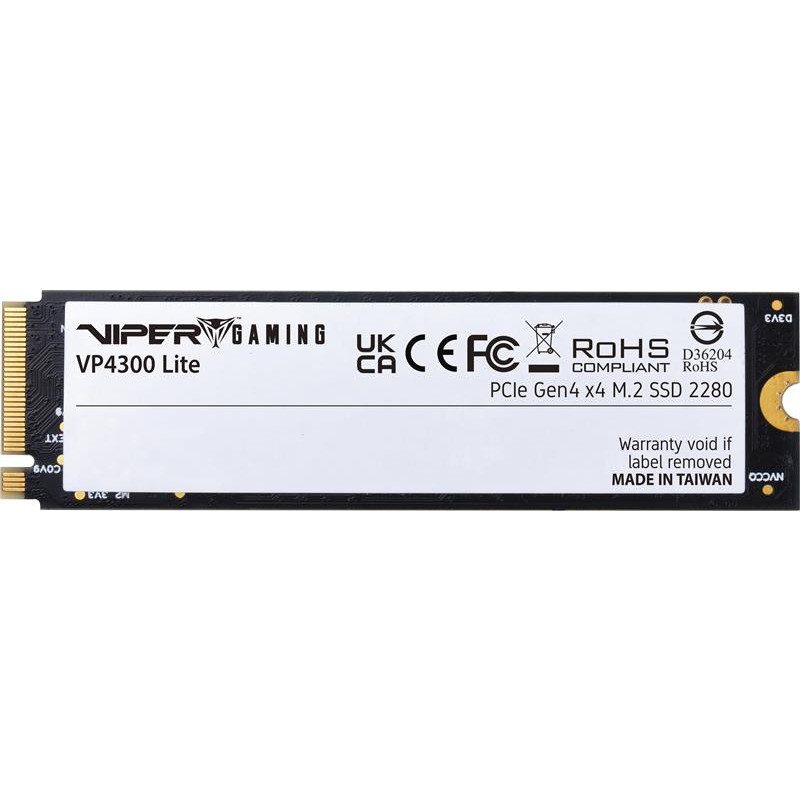 Накопичувач SSD 4TB Patriot Viper VP4300 Lite M.2 2280 PCIe 4.0 x4 NVMe TLC (VP4300L4TBM28H)