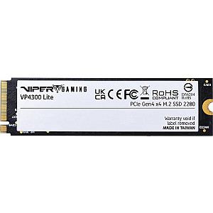 Накопичувач SSD 4TB Patriot Viper VP4300 Lite M.2 2280 PCIe 4.0 x4 NVMe TLC (VP4300L4TBM28H)