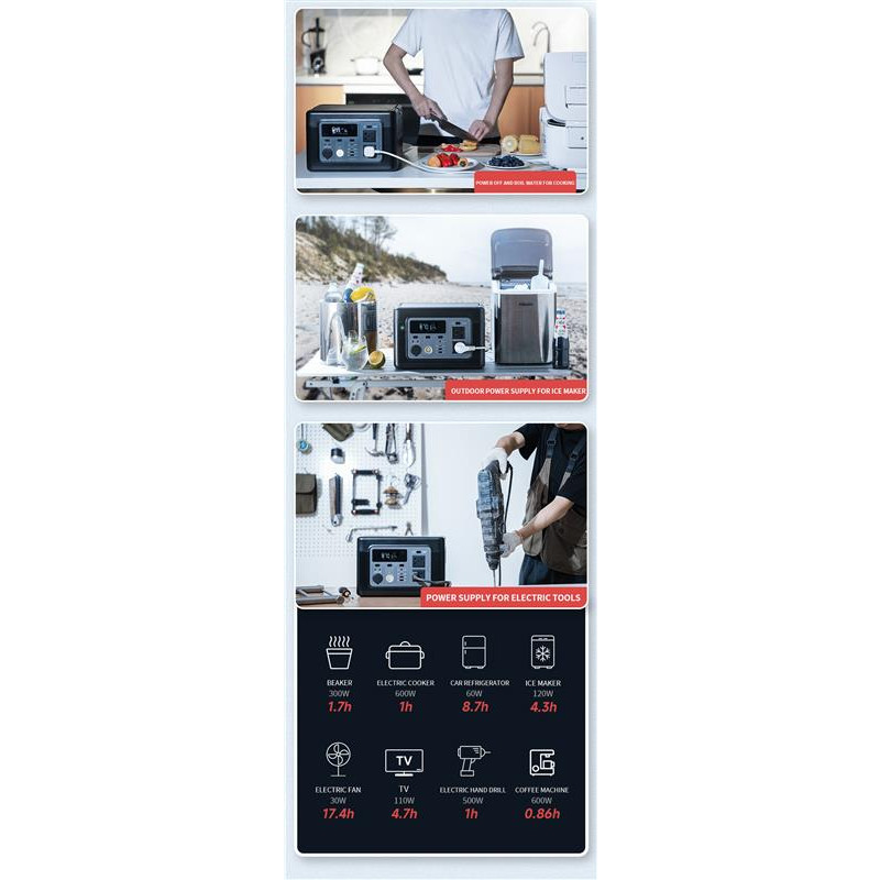 Зарядна станція XO PSA-700 614Wh Li-Ion (6920680834341)