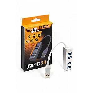 Концентратор USB Frime 4хUSB3.0 Silver (FH-30520)