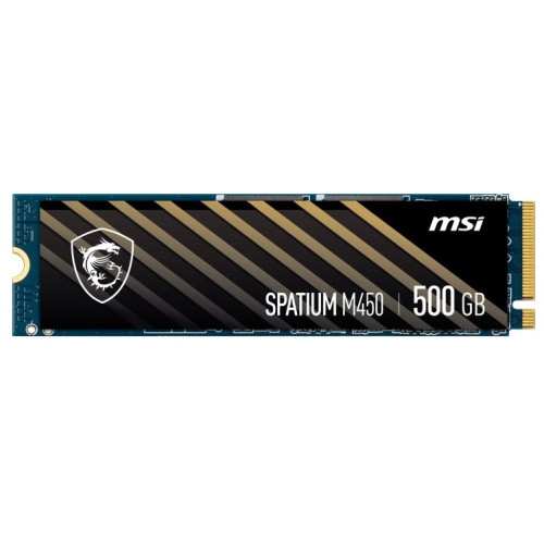 Накопичувач SSD  500GB MSI Spatium M450 M.2 2280 PCIe 4.0 x4 NVMe 3D NAND TLC (S78-440K220-P83)