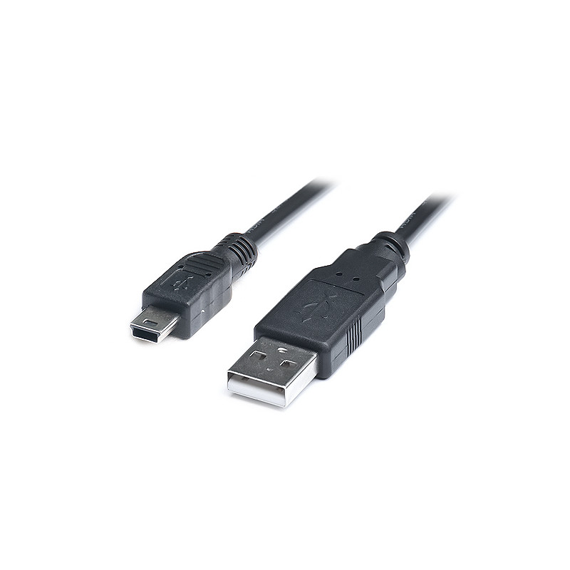 Кабель REAL-EL USB - mini USB V 2.0 (M/M), 1.8 м, чорний (EL123500006)