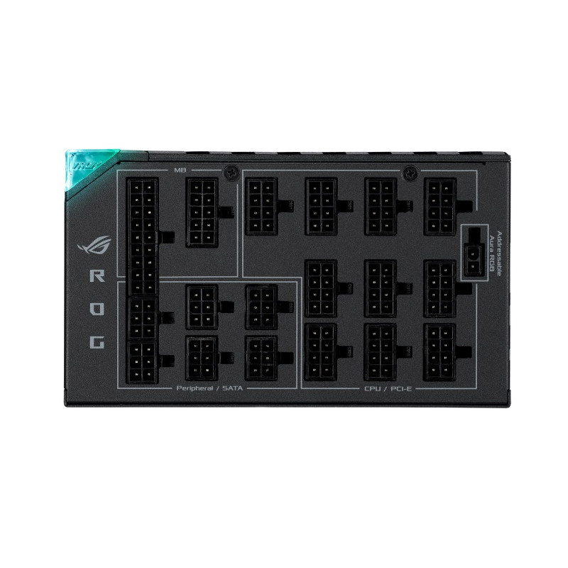 Блок живлення Asus ROG Thor 1600W 80 Plus Titanium Aura OLED (90YE00K0-B0NA00)