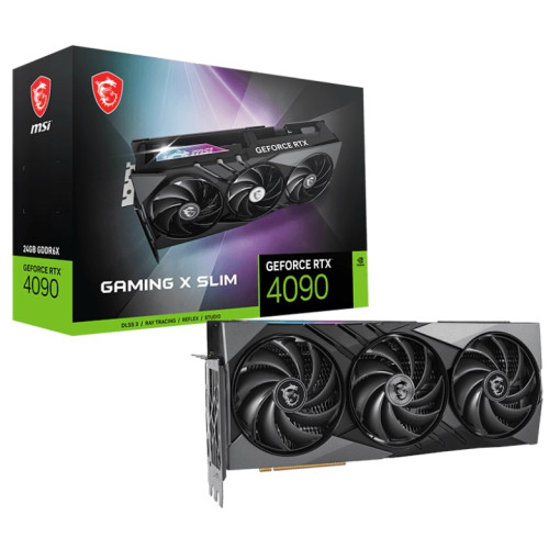 Відеокарта GF RTX 4090 24GB GDDR6X Gaming X Slim MSI (GeForce RTX 4090 GAMING X Slim 24G)