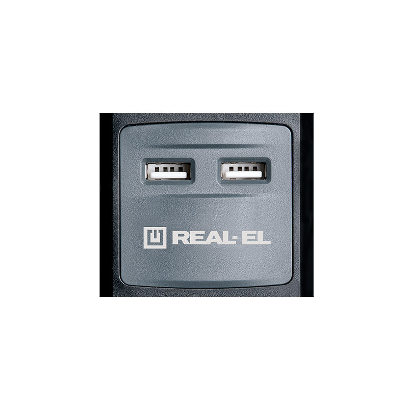 Фільтр живлення REAL-EL RS-3 USB Charge 