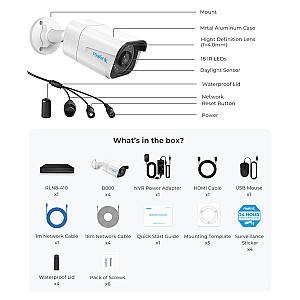 Комплект відеоспостереження Reolink RLK8-800B4-A-V2