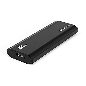 Зовнішня кишеня Frime M.2 NVMe PCIe, USB 3.2 Type-C, Metal, Black (FHE300.M2UC)