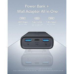 Універсальна мобільна батарея Veger ACE100 10000mAh Black (W1146) (1283126559143)