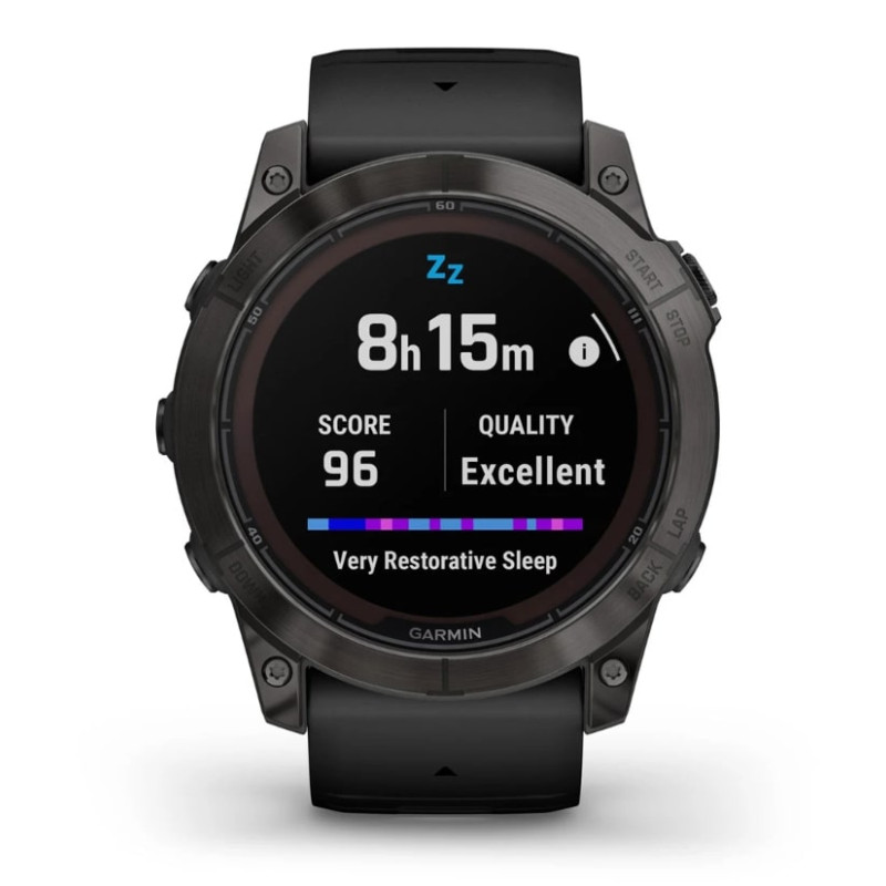 Смарт-годинник Garmin Fenix 7X Pro Sapphire Solar Carbon Gray DLC Titanium with Black Band (010-02778-54)