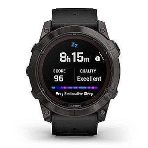 Смарт-годинник Garmin Fenix 7X Pro Sapphire Solar Carbon Gray DLC Titanium with Black Band (010-02778-54)