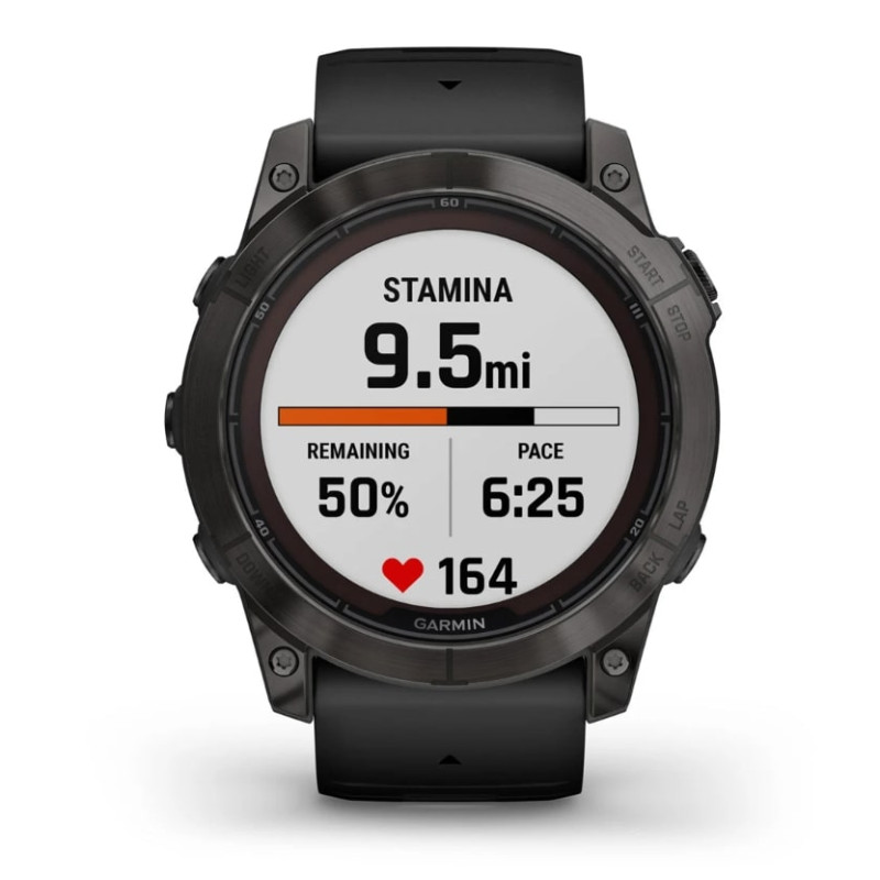 Смарт-годинник Garmin Fenix 7X Pro Sapphire Solar Carbon Gray DLC Titanium with Black Band (010-02778-54)