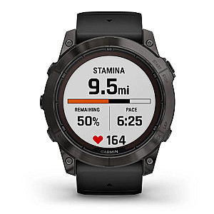Смарт-годинник Garmin Fenix 7X Pro Sapphire Solar Carbon Gray DLC Titanium with Black Band (010-02778-54)
