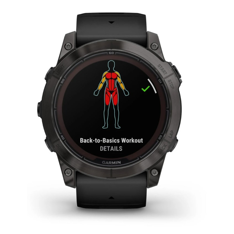 Смарт-годинник Garmin Fenix 7X Pro Sapphire Solar Carbon Gray DLC Titanium with Black Band (010-02778-54)