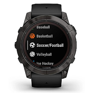 Смарт-годинник Garmin Fenix 7X Pro Sapphire Solar Carbon Gray DLC Titanium with Black Band (010-02778-54)