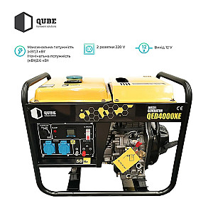 Генератор дизельний Qube QED4000XE