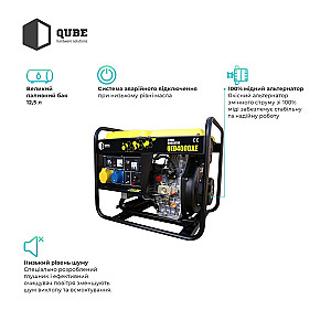 Генератор дизельний Qube QED4000XE