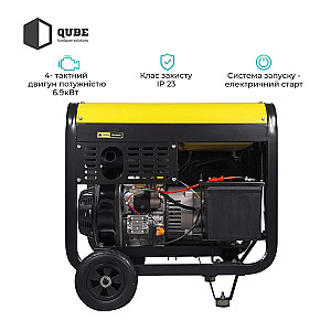 Генератор дизельний Qube QED7500XE