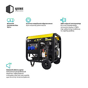 Генератор дизельний Qube QED7500XE