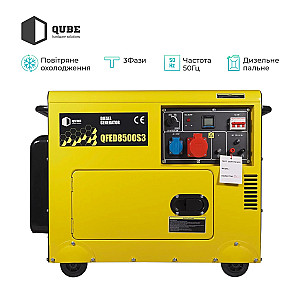 Генератор дизельний Qube QFED8500S3