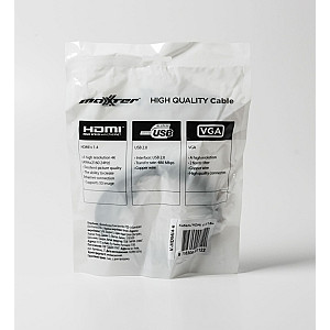 Кабель Maxxter HDMI - HDMI V 1.4 (M/M), 1.8 м, чорний (V-HDMI4-6) пакет