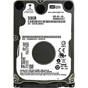 Накопичувач HDD 2.5" SATA  500GB WD AV-25 16MB 5400rpm (WD5000LUCT) Refurbished