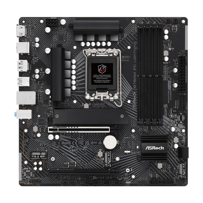 Материнська плата ASRock B760M PG Lightning Socket 1700