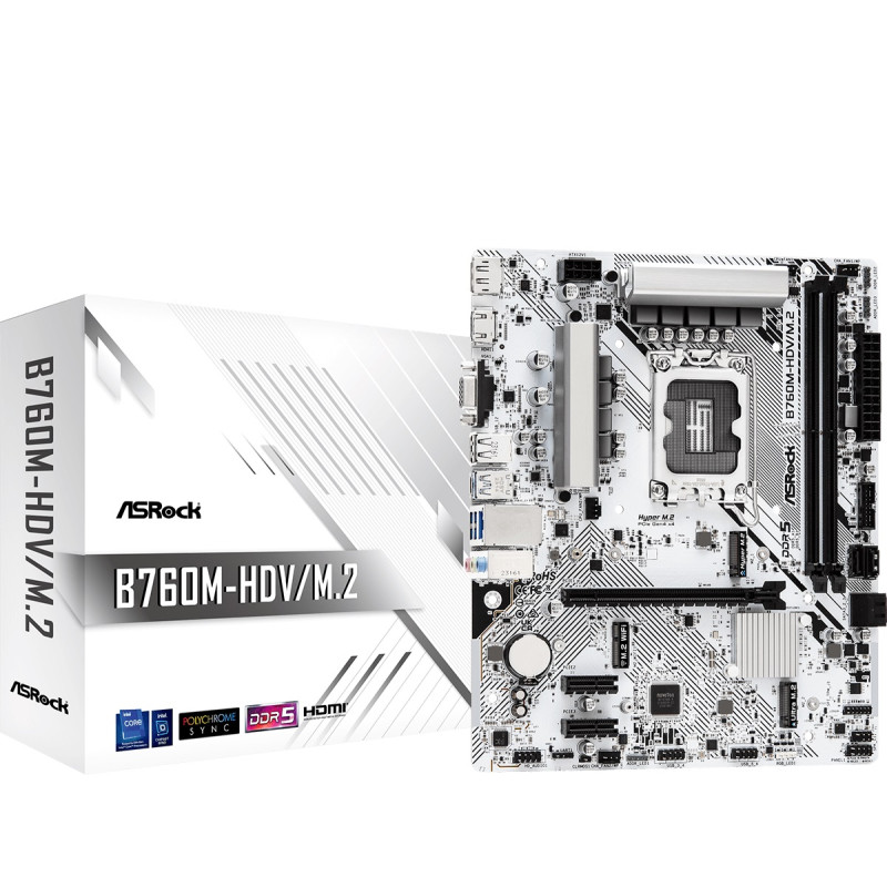 Материнська плата ASRock B760M-HDV/M.2 Socket 1700