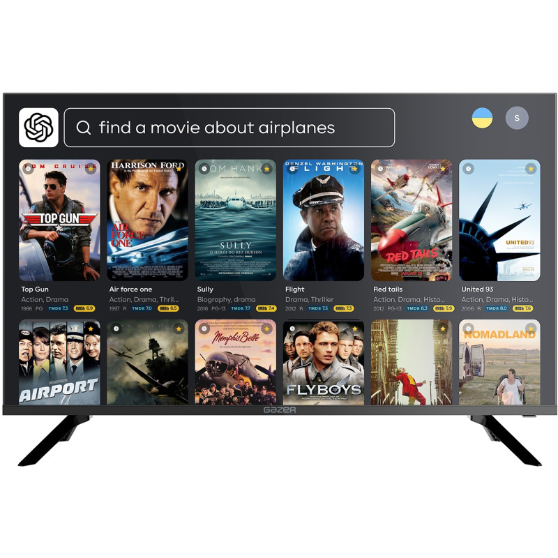 Телевiзор Gazer TV50-US3BLEUA