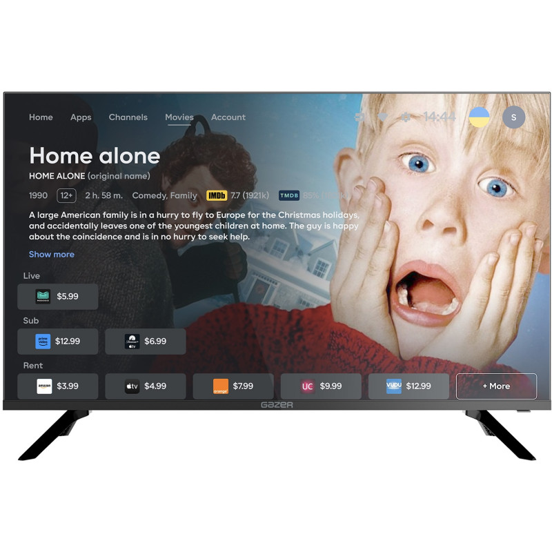 Телевiзор Gazer TV50-US3BLEUA