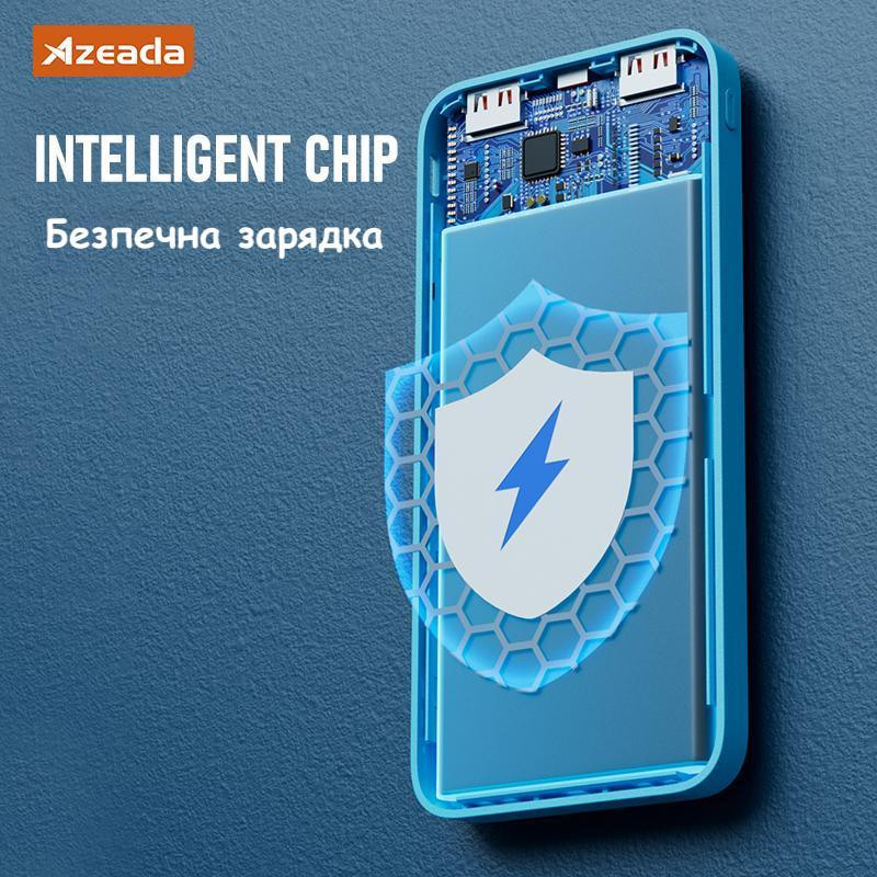 Універсальна мобільна батарея Proda Azeada Qidian AZ-P08 10000mAh Black (AZ-P08-BK)