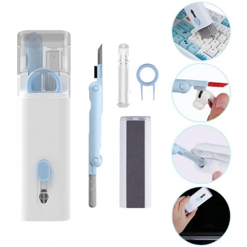 Багатофункціональний набір Xoko Clean set 100 для чищення електроніки та гаджетів Blue (XK-CS100-BLU)